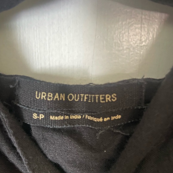 Urban Outfitters Black Linen Blend Backless Mini Dress Size Small - Picture 4 of 5